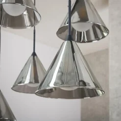 Kalfort Hanglampen|Glazen Hanglamp|Indra 9-lichts Hanglamp Smoke