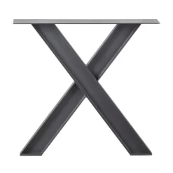 WOOOD Onderstellen|Industrial X-vorm poot metaal zwart