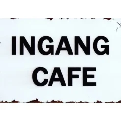 Cavetown Metalen Borden|Ingang Cafe - metalen bord