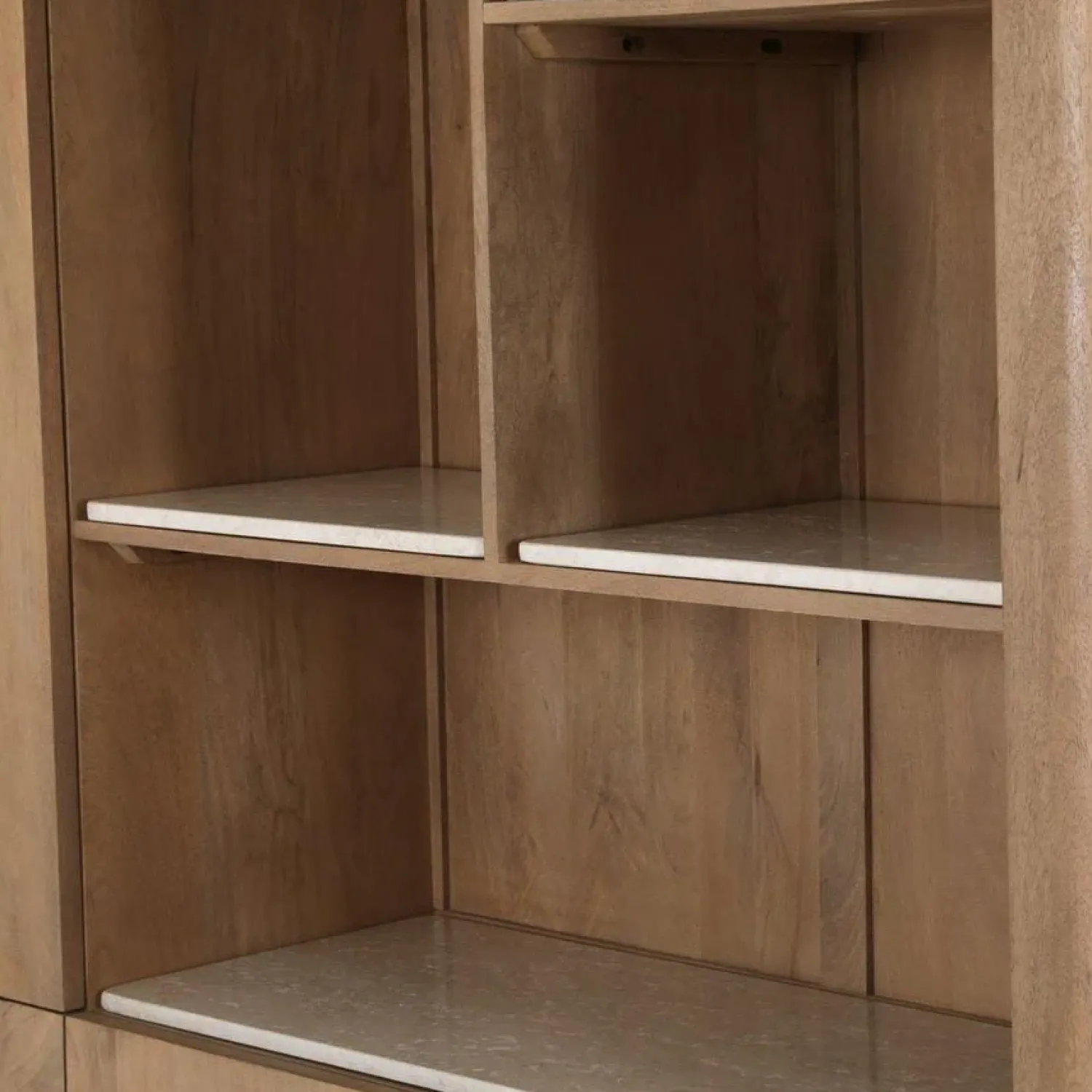 Furndea Vakkenkasten|Industriele Kasten|Inglegplank Dallas Vakkenkast XL Beige Marmer Set van 4