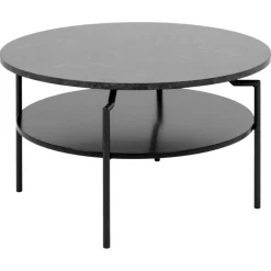 Nordhavn Salontafels|Isandro Salontafel Rond Zwart 80cm