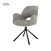 Tower living Eetkamerstoelen|Isola Eetkamerstoel Grijs stof