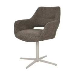 Furndea Eetkamerstoelen|Jaden Eetkamerstoel Bruin met zandpoot