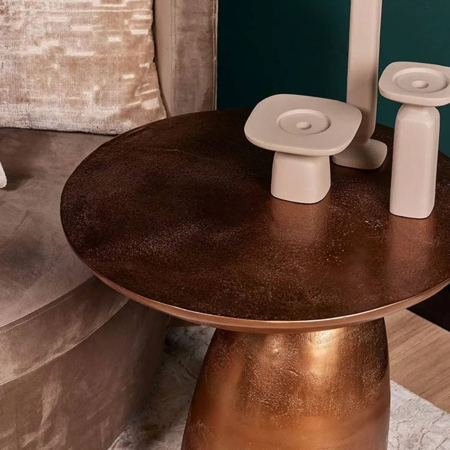 Furndea Bijzettafels|Jafah bijzettafel koper/goud
