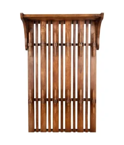 Dutchbone Kapstokken|Jakub Wandkapstok Plank Walnoot 66cm
