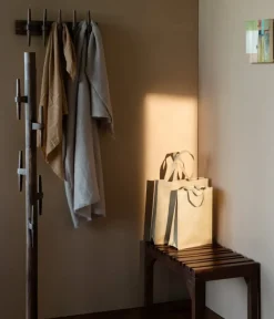Dutchbone Kapstokken|Jakub Wandkapstok Walnoot 52cm