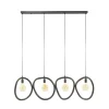 Kalfort Hanglampen|Jane 4-lichts Hanglamp Artic zwart