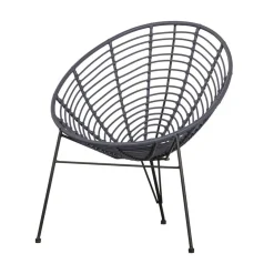 WOOOD Tuinstoelen|Jane Loungestoel tuin inkt
