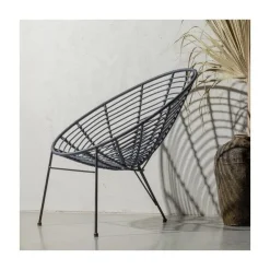 WOOOD Tuinstoelen|Jane Loungestoel tuin inkt