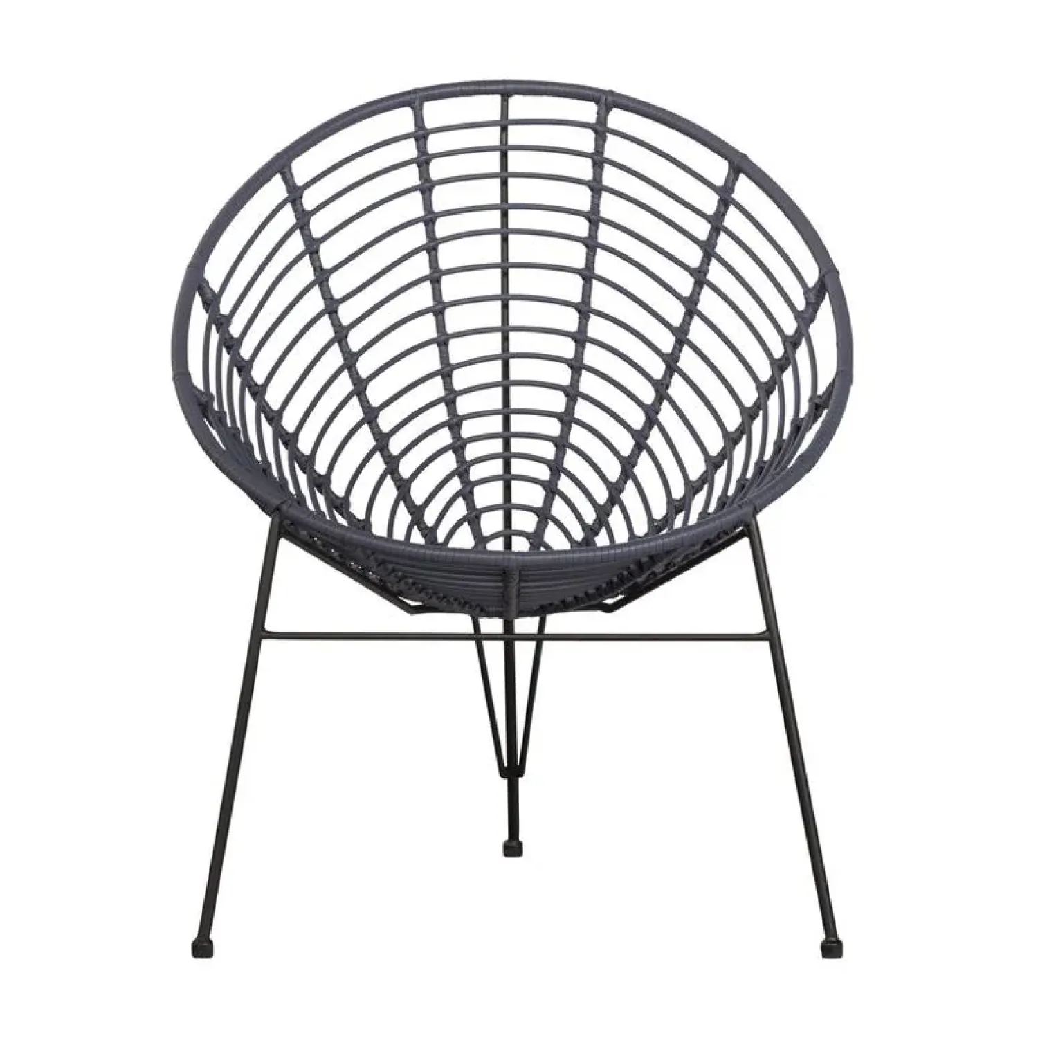 WOOOD Tuinstoelen|Jane Loungestoel tuin inkt