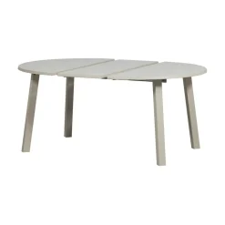 WOOOD Eettafels|Janne Uitschuifbare eettafel rond eiken dakargrau 120/160/200cm