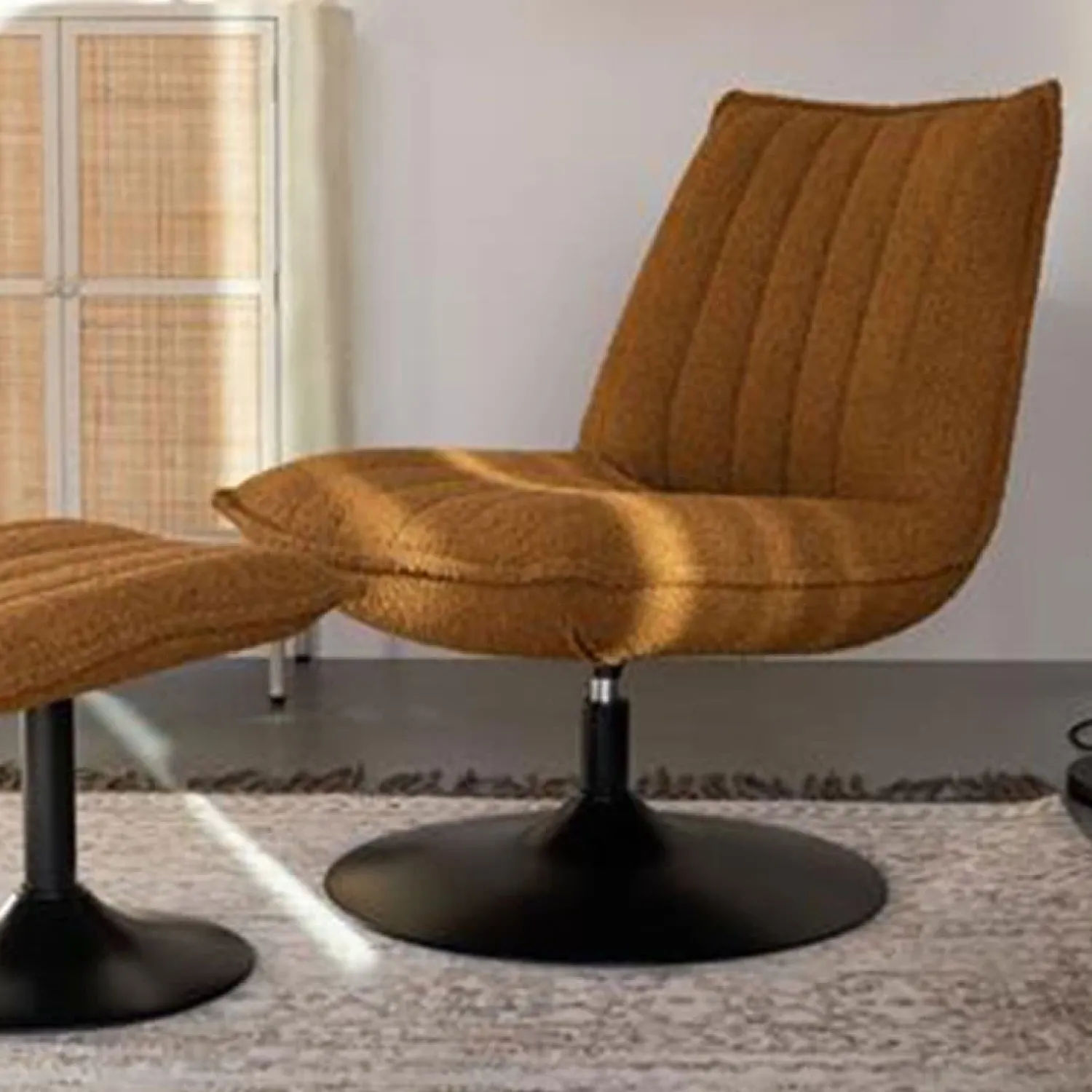 NORI Living Fauteuils|Jared fauteuil Bruin Boucle