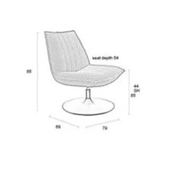 NORI Living Fauteuils|Jared fauteuil Bruin Boucle