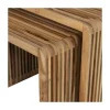 WOOOD Bijzettafels|Jasmijn Bijzettafel recycled teak naturel set van 2