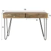 Kalfort Sidetables|Jasmina Sidetable 2 lades Mangohout 120cm