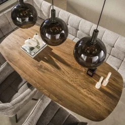 Kalfort Eettafels|Jean Eettafel Deens ovaal Mangohout 180cm