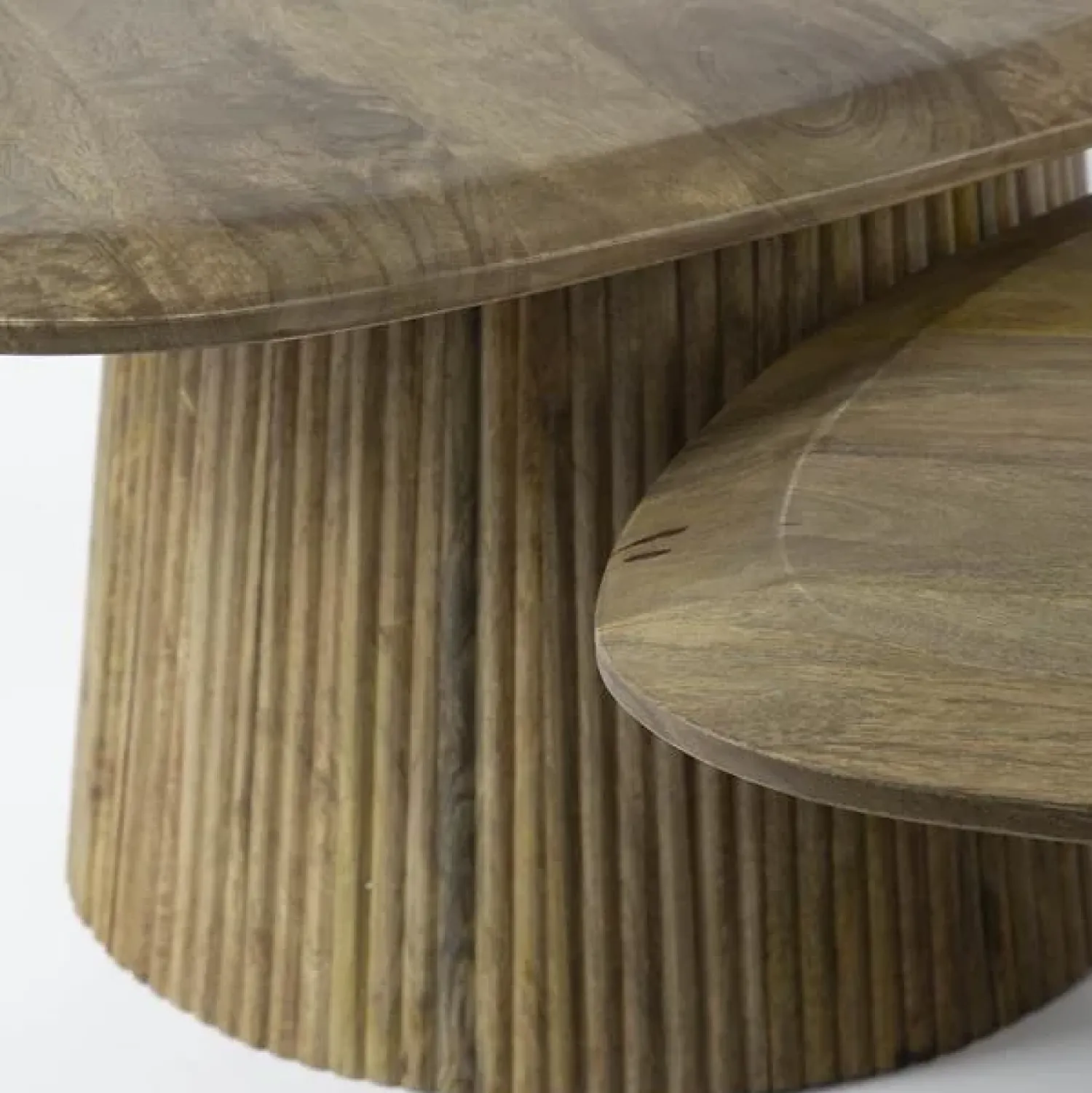Kalfort Salontafels|Jean Salontafel set van 2 driehoekig Mangohout