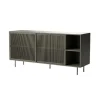 LykkeHome Dressoirs|Industriele Kasten|Jeep Dressoir Olijfgroen 160cm