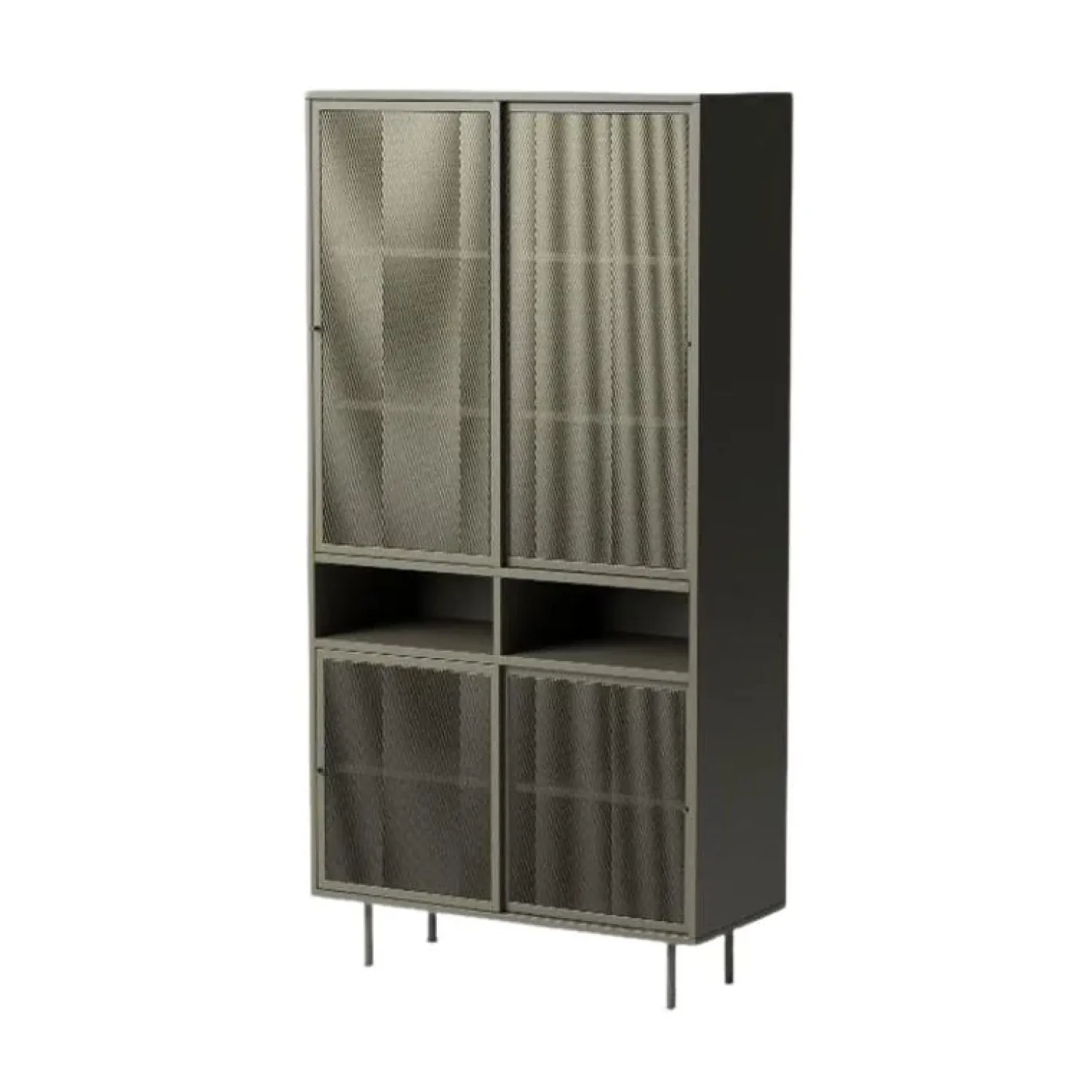 LykkeHome Wandkasten|Industriele Kasten|Jeep Wandkast Zwart Hoog 90cm