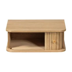 WOOOD Nachtkastjes|Industriele Kasten|Jena Hangend nachtkastje links/rechts MDF/grenen naturel 40cm
