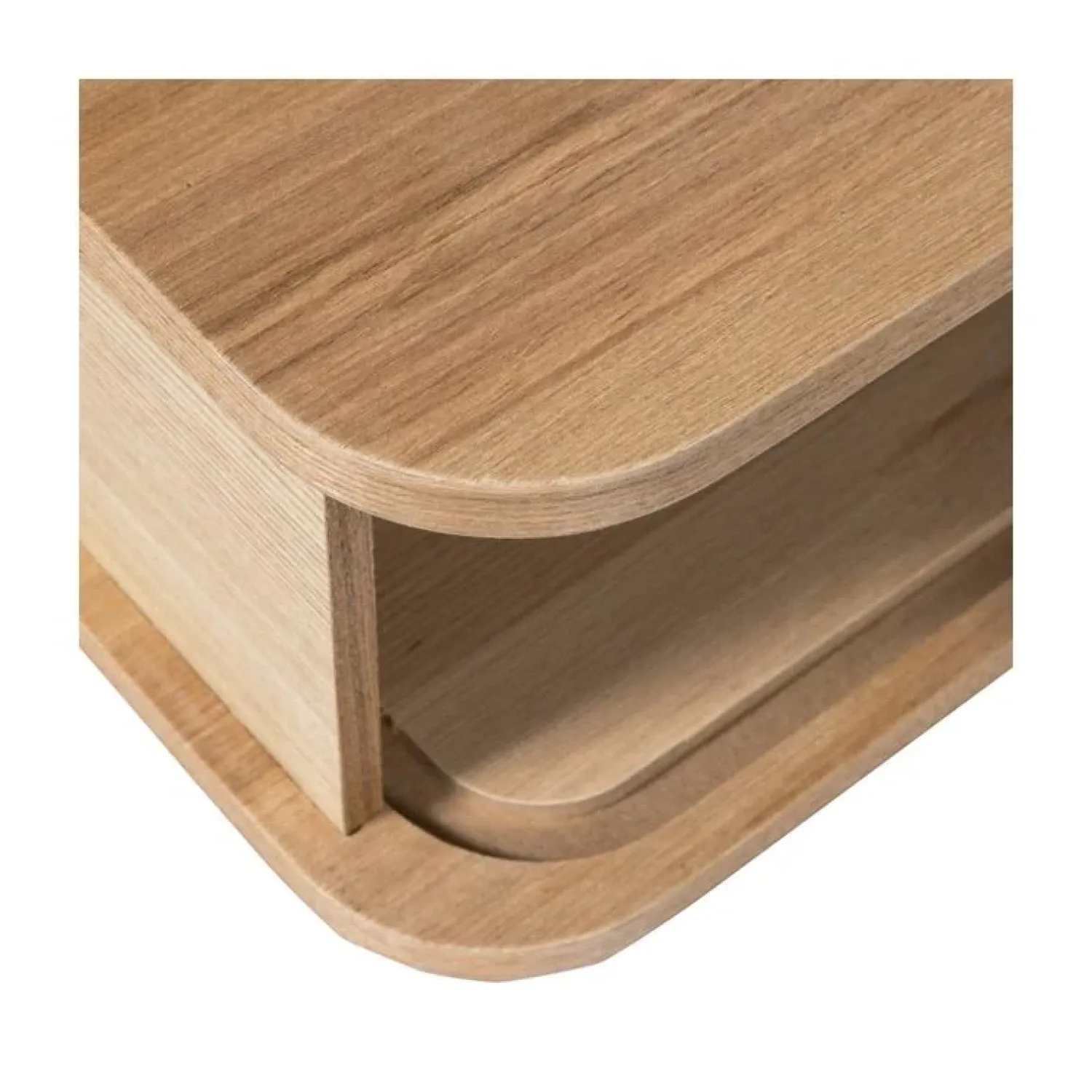 WOOOD Nachtkastjes|Industriele Kasten|Jena Hangend nachtkastje links/rechts MDF/grenen naturel 40cm