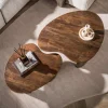 Kalfort Salontafels|Jennie Salontafel set van 2 organisch Bruin