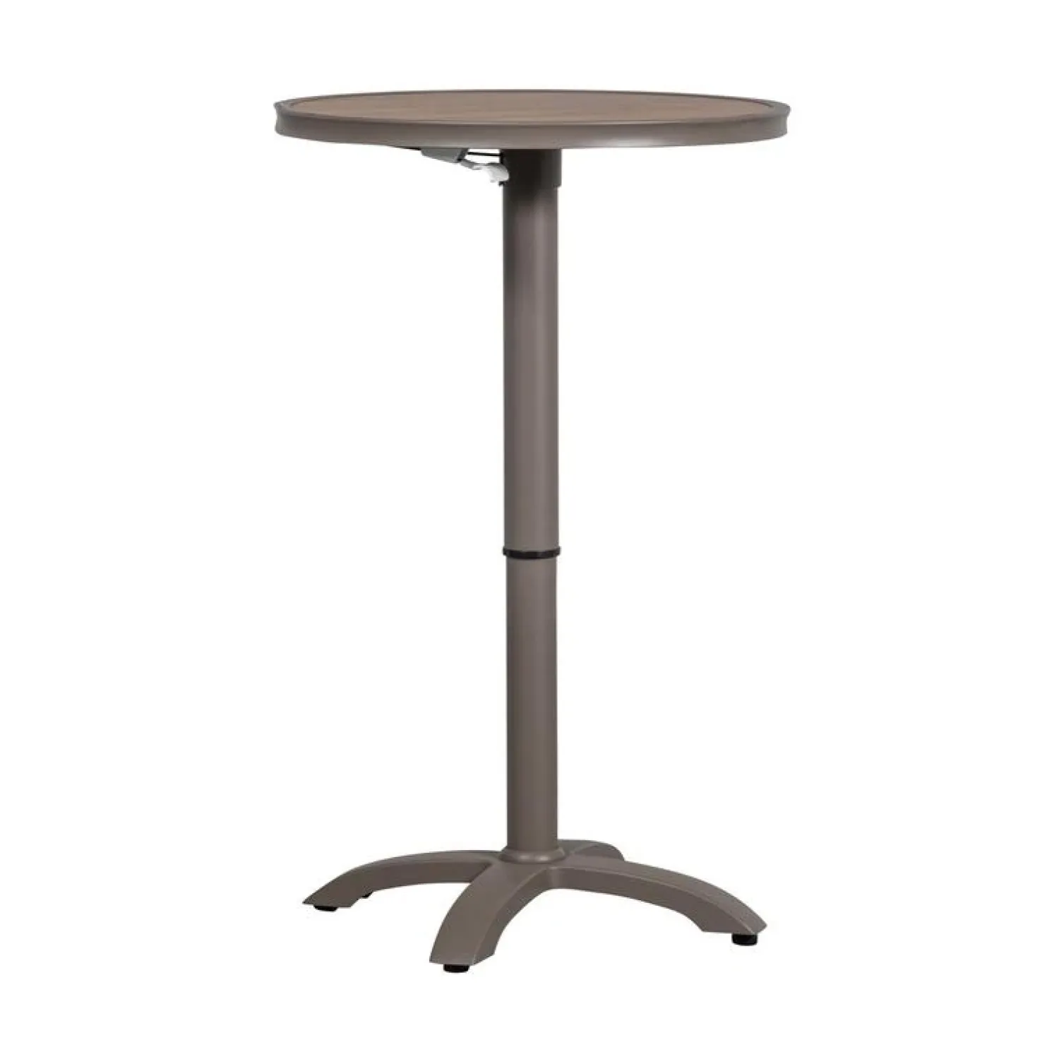WOOOD Tuintafels|Jeppe Hoogte verstelbare bartafel tuin aluminium bruin/grijs 70cm