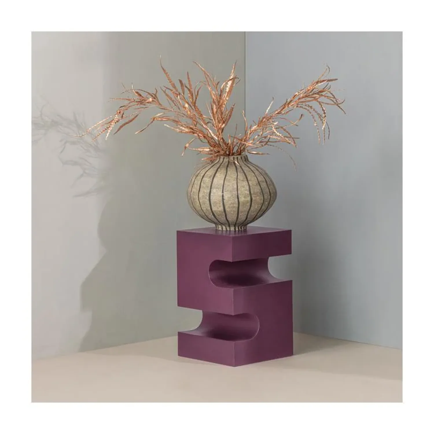 WOOOD Bijzettafels|Jessa Bijzettafel Paars 30cm