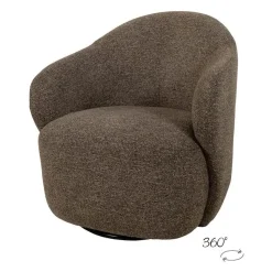 Mysons Fauteuils|Jessey draaifauteuil Bruin