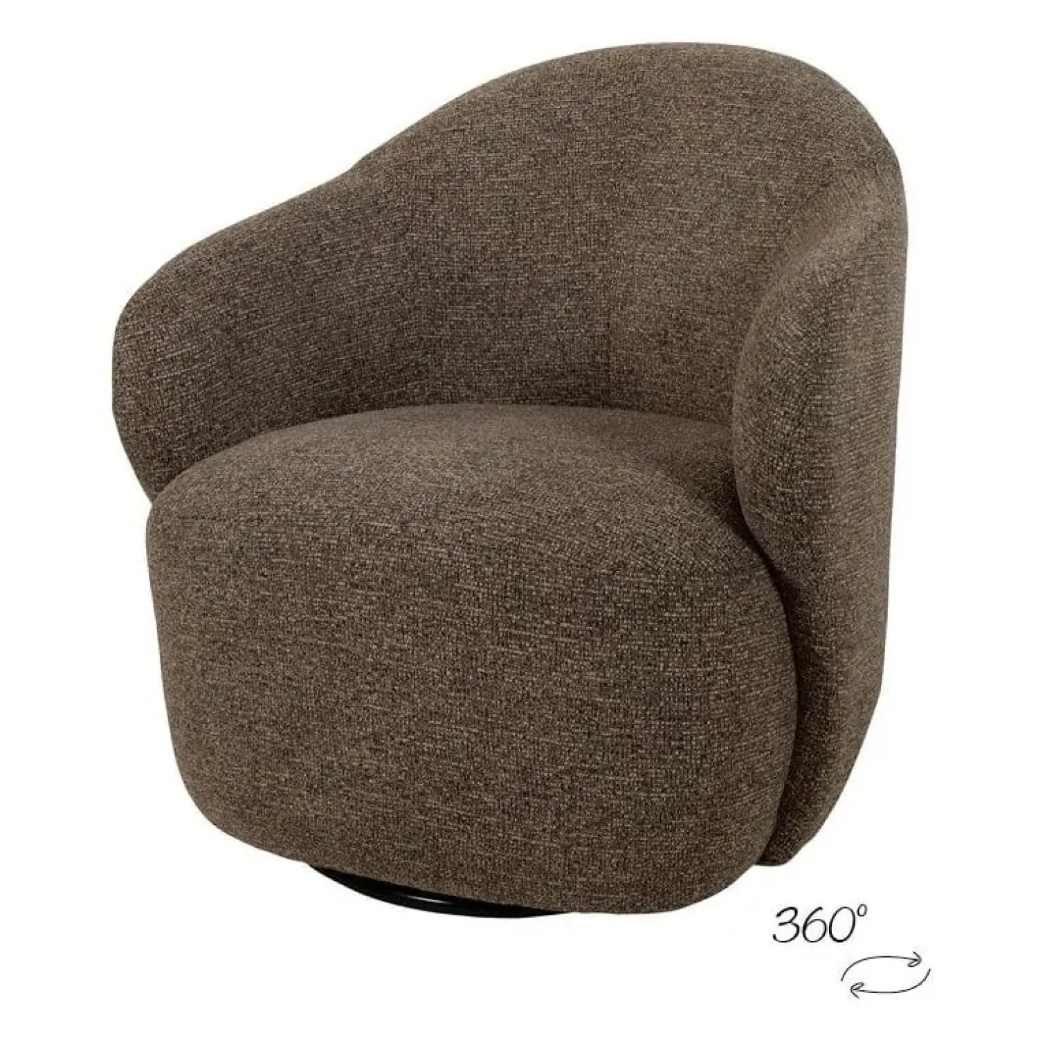 Mysons Fauteuils|Jessey draaifauteuil Bruin