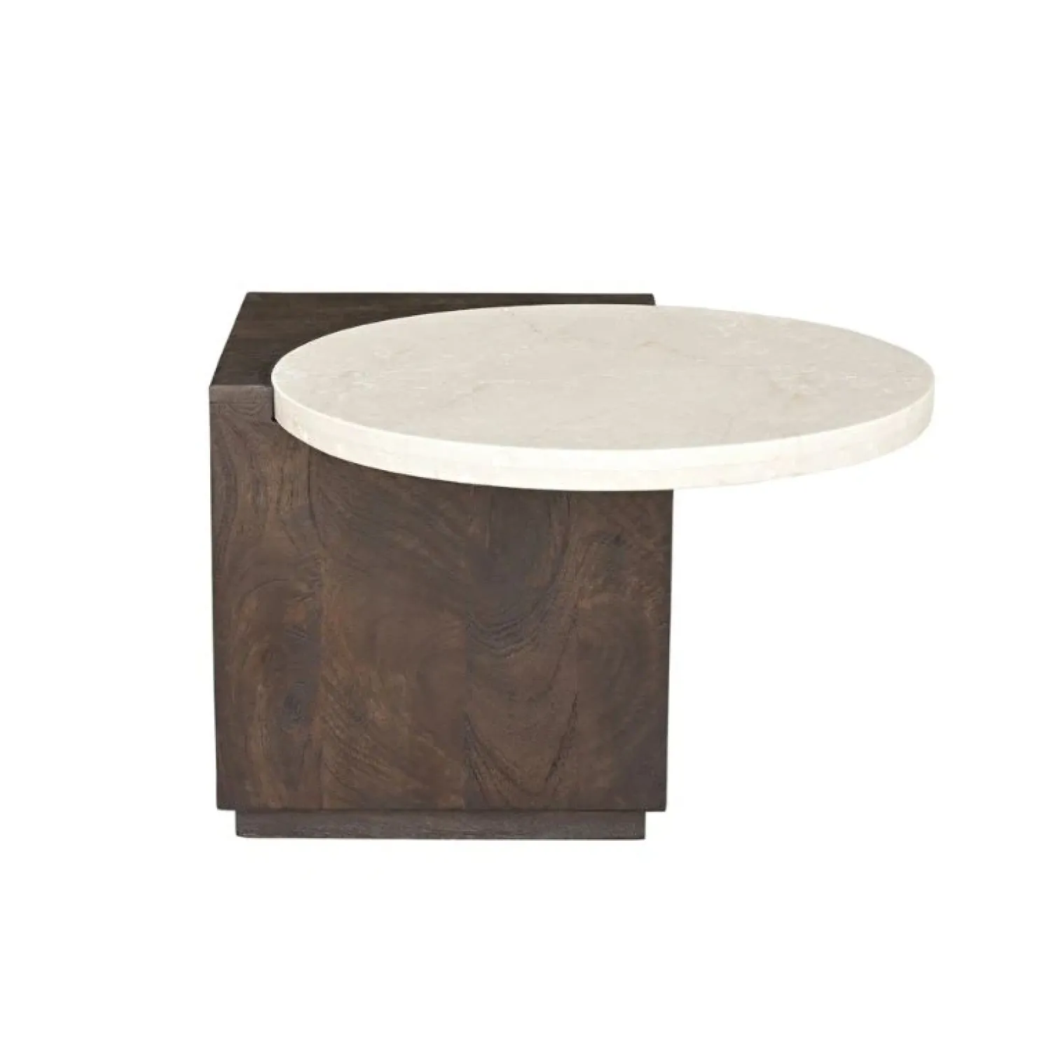 Furndea Bijzettafels|Jessie Bijzettafel Bruin Marmer 60 cm