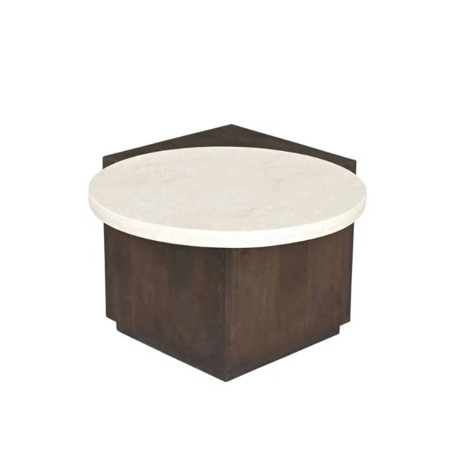 Furndea Bijzettafels|Jessie Bijzettafel Bruin Marmer 60 cm