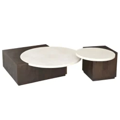 Furndea Salontafels|Jessie Salontafel Bruin Marmer 103 cm