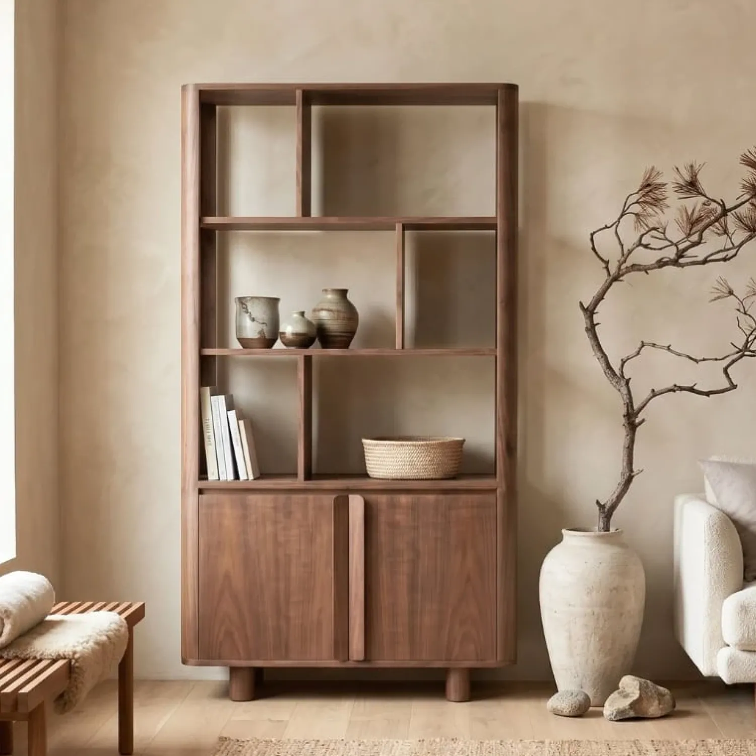 Vane Living Vakkenkasten|Boekenkasten|Jessy Boekenkast bruin 120cm