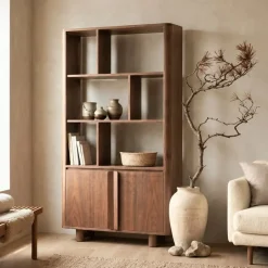 Vane Living Vakkenkasten|Boekenkasten|Jessy Boekenkast bruin 120cm