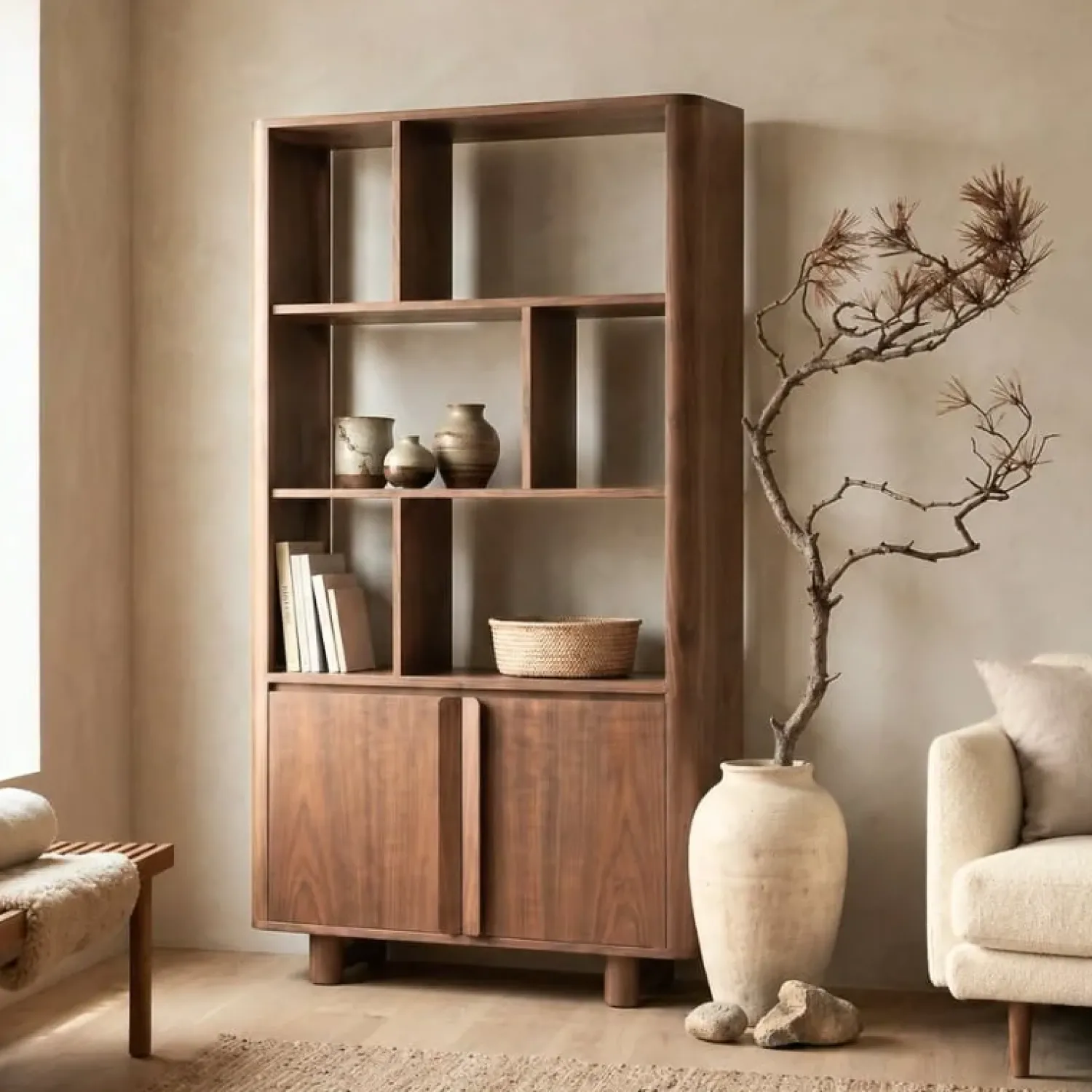 Vane Living Vakkenkasten|Boekenkasten|Jessy Boekenkast bruin 120cm