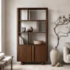 Vane Living Vakkenkasten|Boekenkasten|Jessy Boekenkast Walnoot 120cm