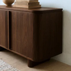 Vane Living Dressoirs|Industriele Kasten|Jessy Smal Dressoir Walnoot 100cm