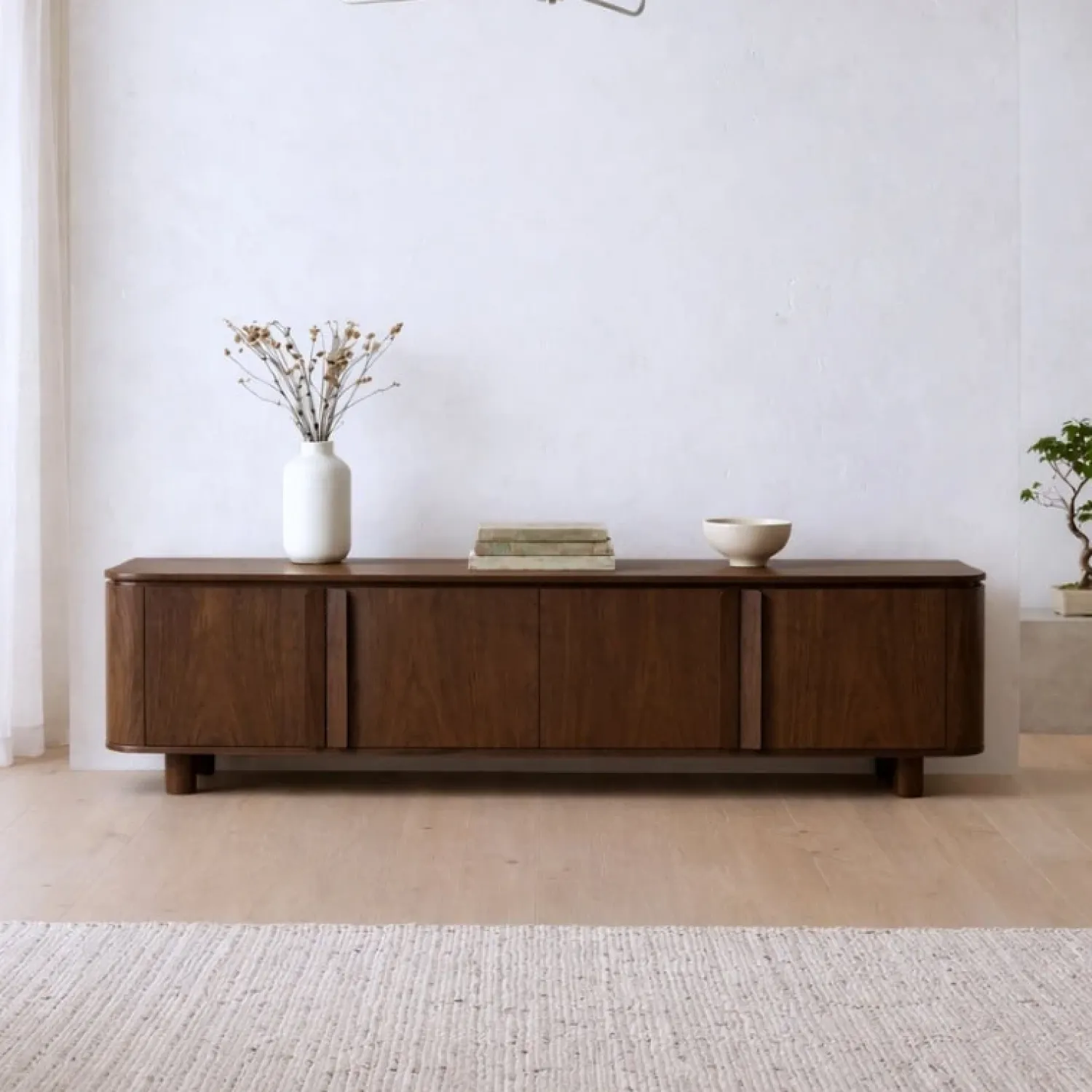 Vane Living Industriele Kasten|Tv Meubels|Jessy Tv Meubel Walnoot 195 cm