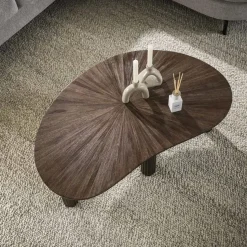 Kalfort Salontafels|Jill Salontafel niervormig Teakhout 110cm