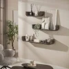 Kalfort Wandplanken|Wandplanken|Jill Wandplank U-vorm set van 3 Teakhout
