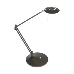 Steinmex Bureaulampen|Jim 1-lichts Bureaulamp Zwart