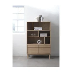LykkeHome Boekenkasten|Industriele Kasten|Joey Boekenkast naturel 90cm