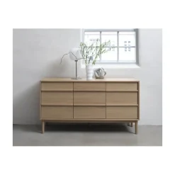 LykkeHome Dressoirs|Industriele Kasten|Joey Dressoir naturel 140cm