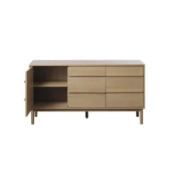 LykkeHome Dressoirs|Industriele Kasten|Joey Dressoir naturel 140cm