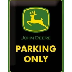 Cavetown Metalen Borden|John Deere Parking only - metalen bord