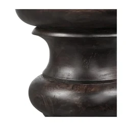 WOOOD Bijzettafels|Jonah Bijzettafel mangohout donkerbruin 30cm