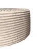 Furndea Hockers|Jonah Hocker Beige Ribstof 80cm