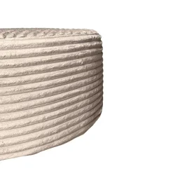 Furndea Hockers|Jonah Hocker Beige Ribstof 80cm