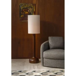 Dutchbone Vloerlampen|Jones 1-lichts Vloerlamp Bruin